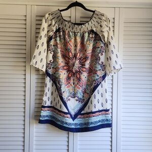 Elegant Women's Floral Blouse - Multicolor